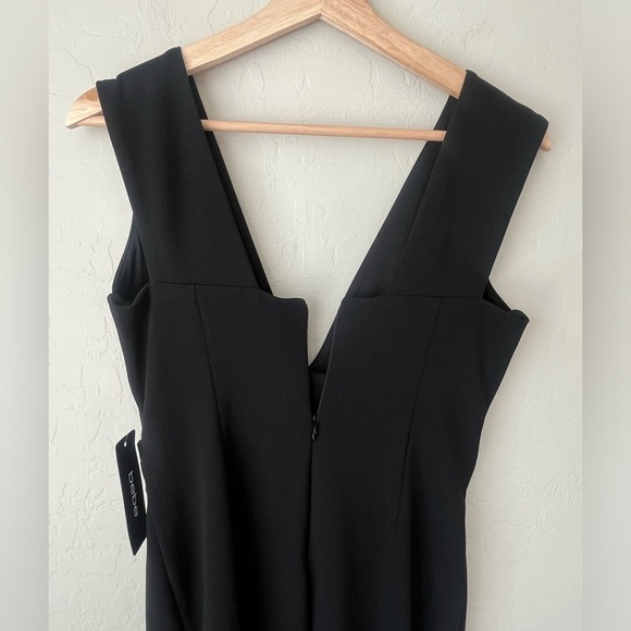 Bebe Little Black Dress with Plunging Deep V Neckline black 4 NEW - Picture 5 of 14
